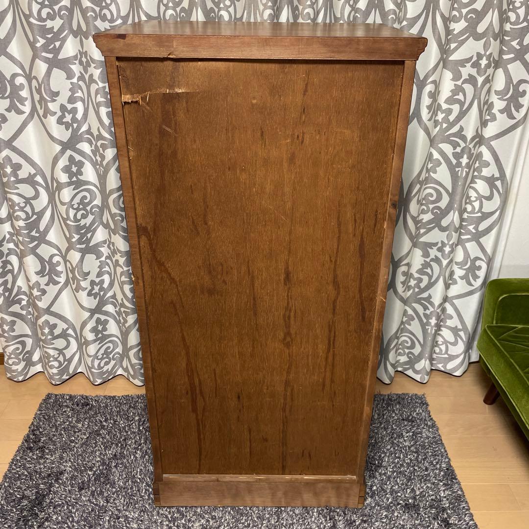 アンティーク　ハイチェスト７段