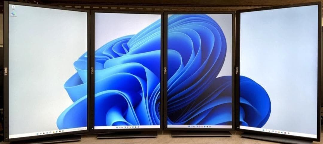 【４台セット】DELL P2217H HDMI 21.5インチ 回転 高さ調節