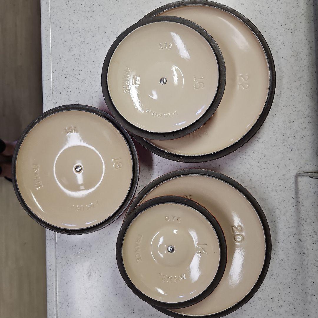 《稀少品》ル・クルーゼ鍋セット　木製ハンドル&木製ラック