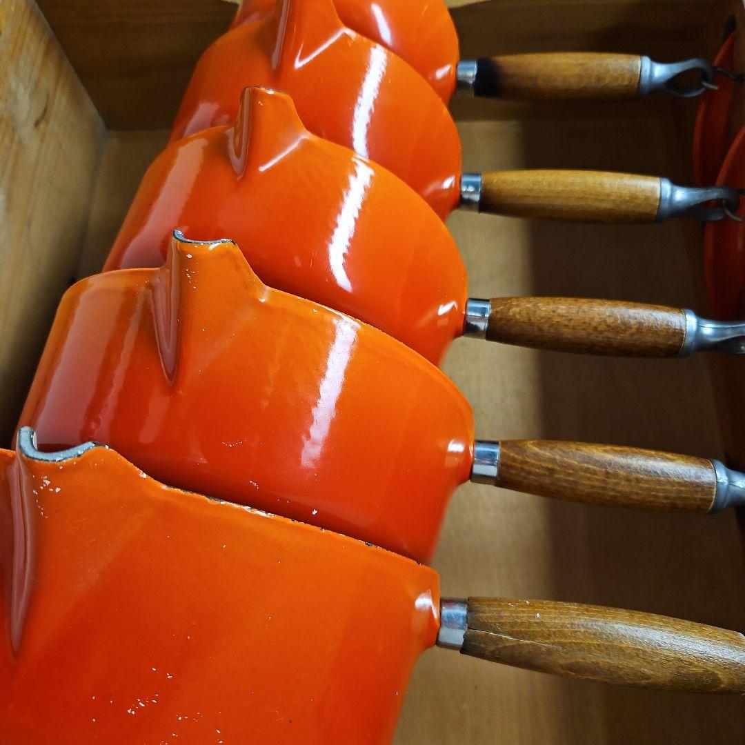 《稀少品》ル・クルーゼ鍋セット　木製ハンドル&木製ラック