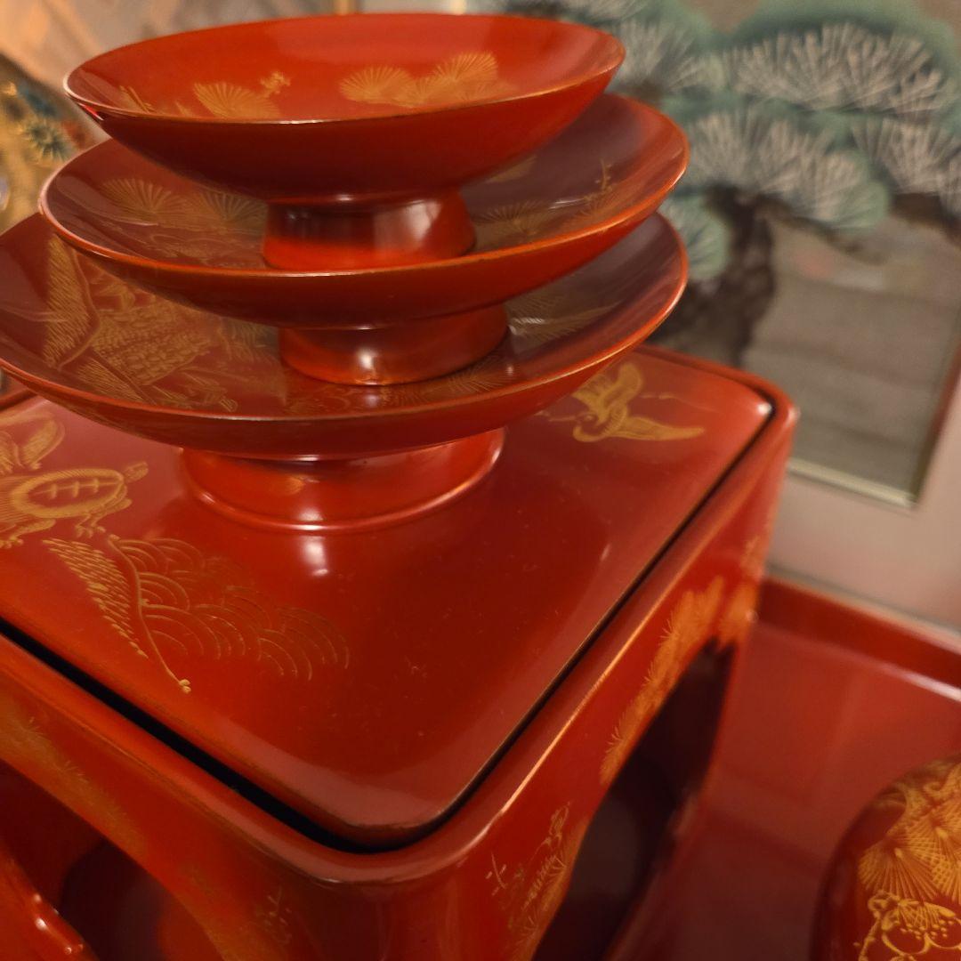 屠蘇器　松竹梅　三揃い