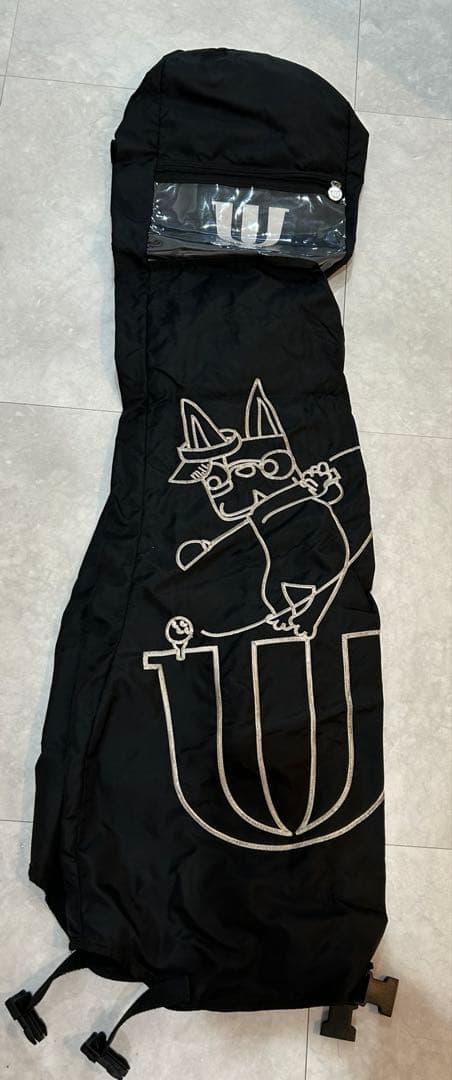 ゴルフバッグ　キャスター付　郵便バッグ付&ヘッドカバー付　pink MU