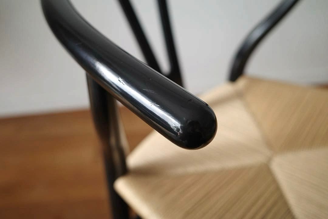 極美品【ヴィンテージ yチェア】ブラック（艶あり） 日本サイズ