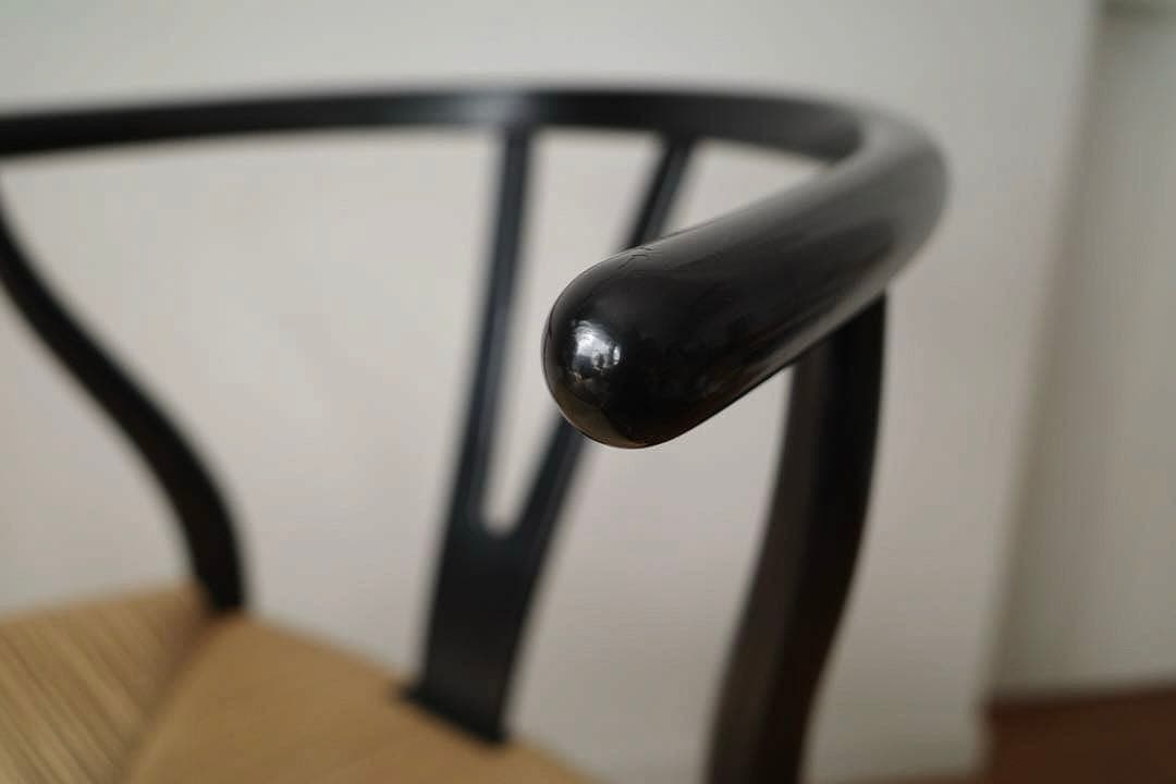 極美品【ヴィンテージ yチェア】ブラック（艶あり） 日本サイズ