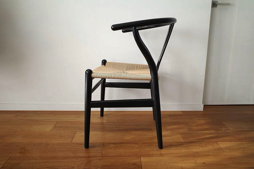 極美品【ヴィンテージ yチェア】ブラック（艶あり） 日本サイズ