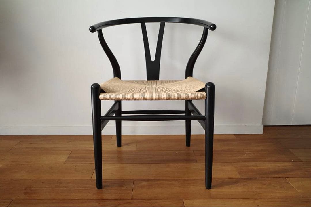 極美品【ヴィンテージ yチェア】ブラック（艶あり） 日本サイズ