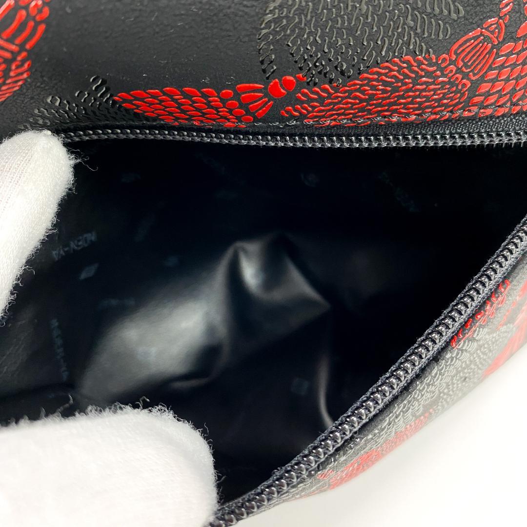 印傳屋 INDEN-YA ベネッセージ 房柄 ハンドバッグ 甲州印伝 鹿革