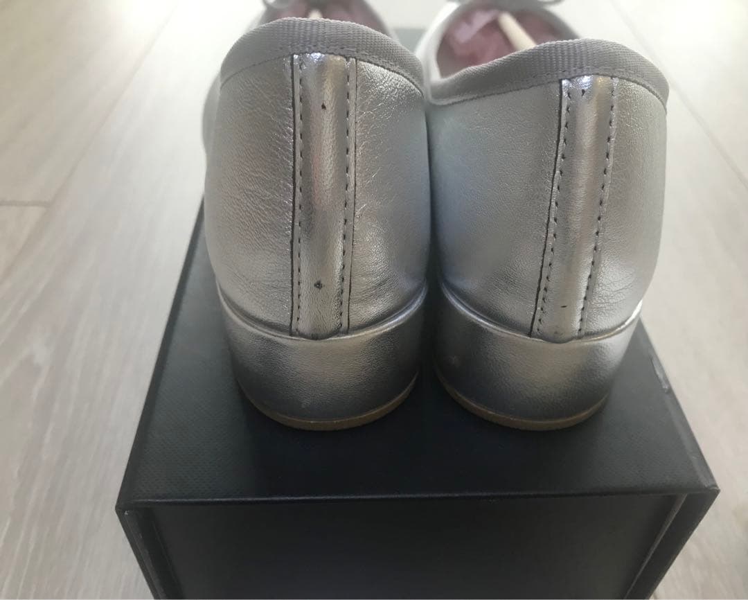 【新品未使用】【傷あり】Repetto レペットバレエシューズ シルバー37.5