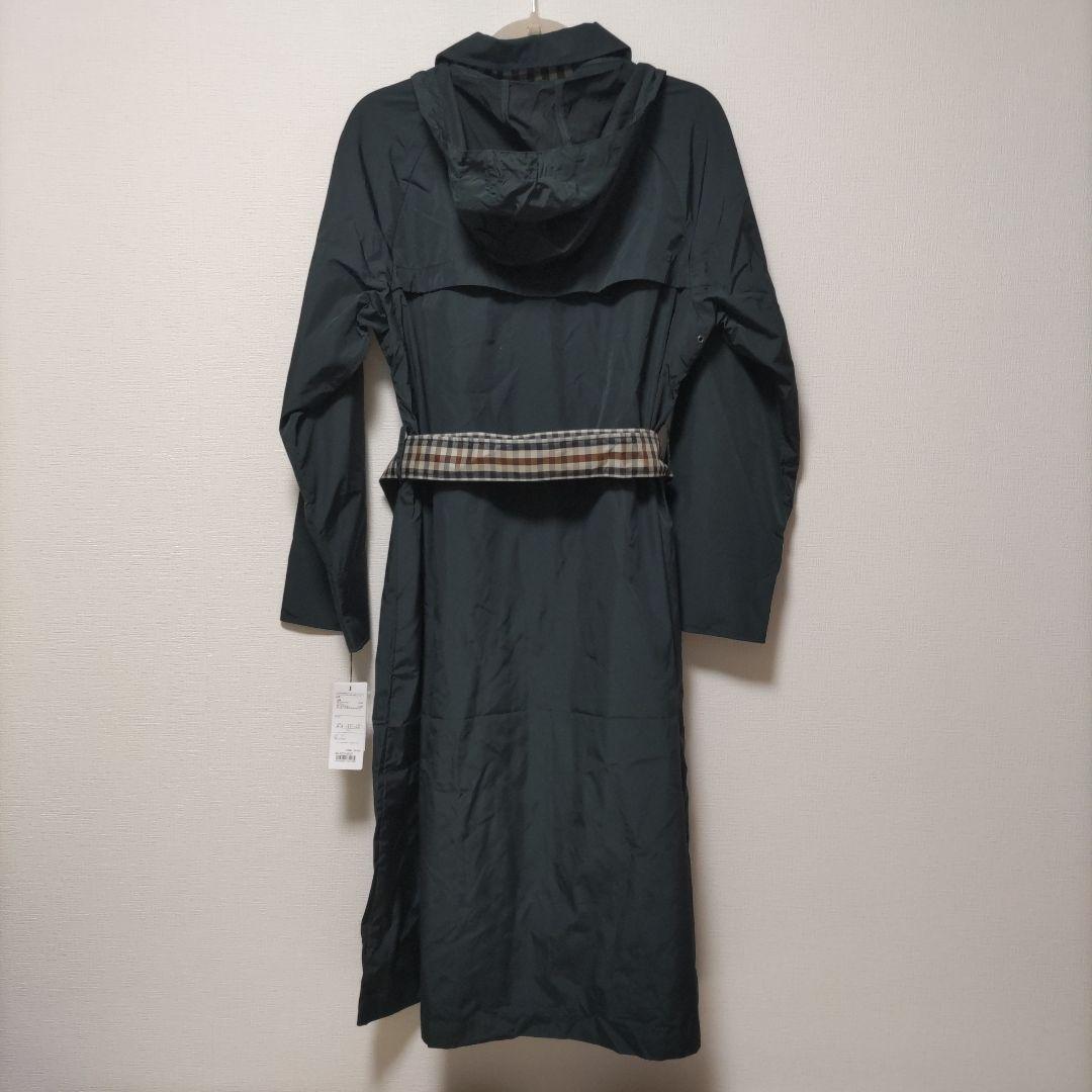 【新品】アクアスキュータム レインコート チェック　Aquascutum　LL