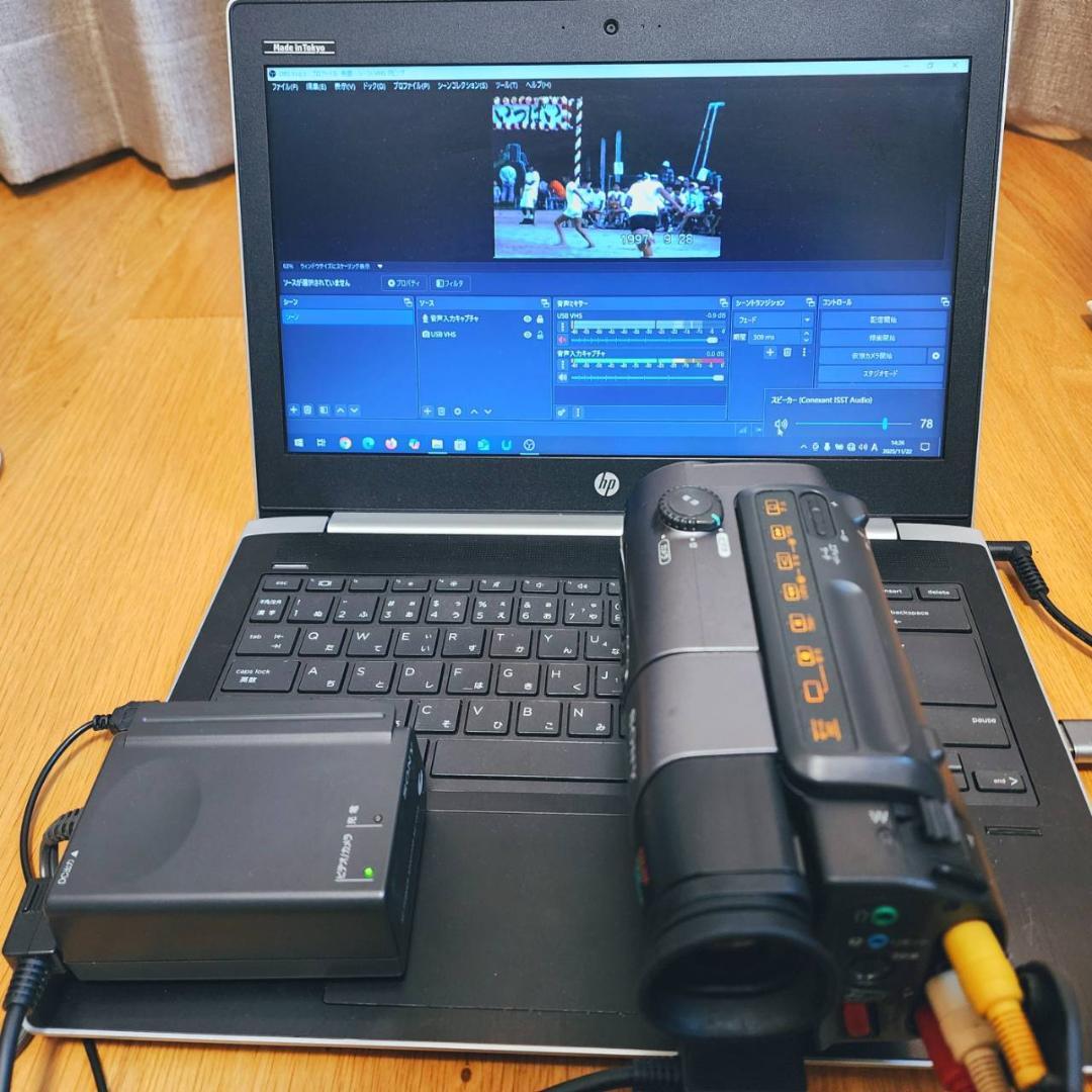 【動作確認済】高画質 Hi8 8ミリ ビデオカメラ SONY ACアダプタセット