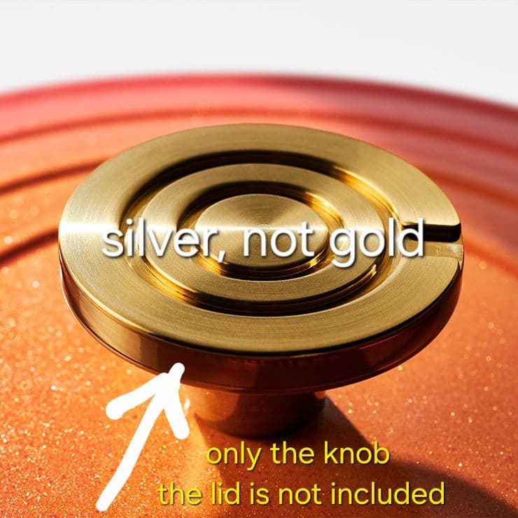 ルクルーゼ 100周年 ツマミ シルバー 海外限定 レア