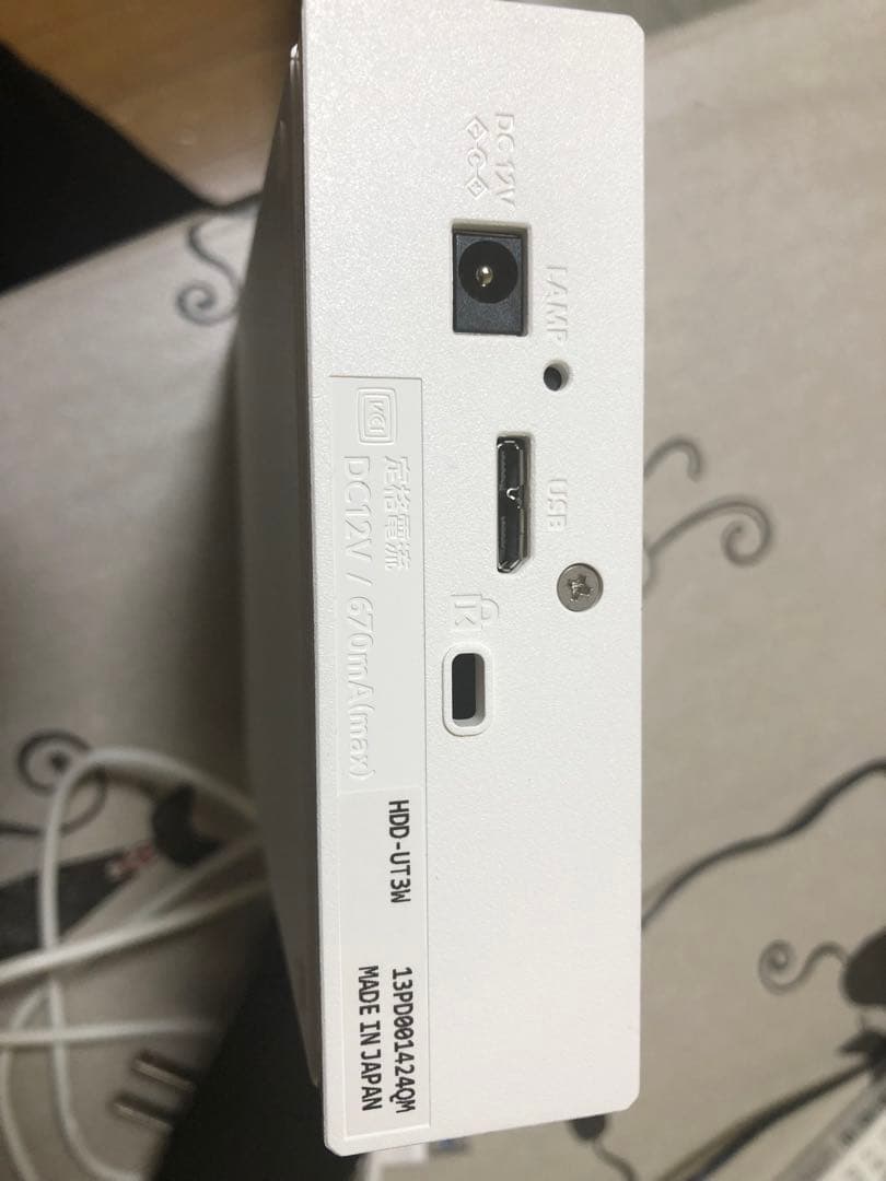 外付けハードディスク・ドライブ HDD-UT3W 3TB