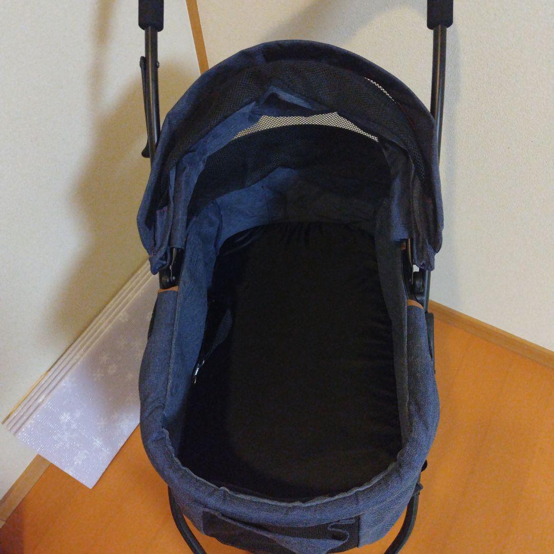 デニム調 中型犬 ペットカート