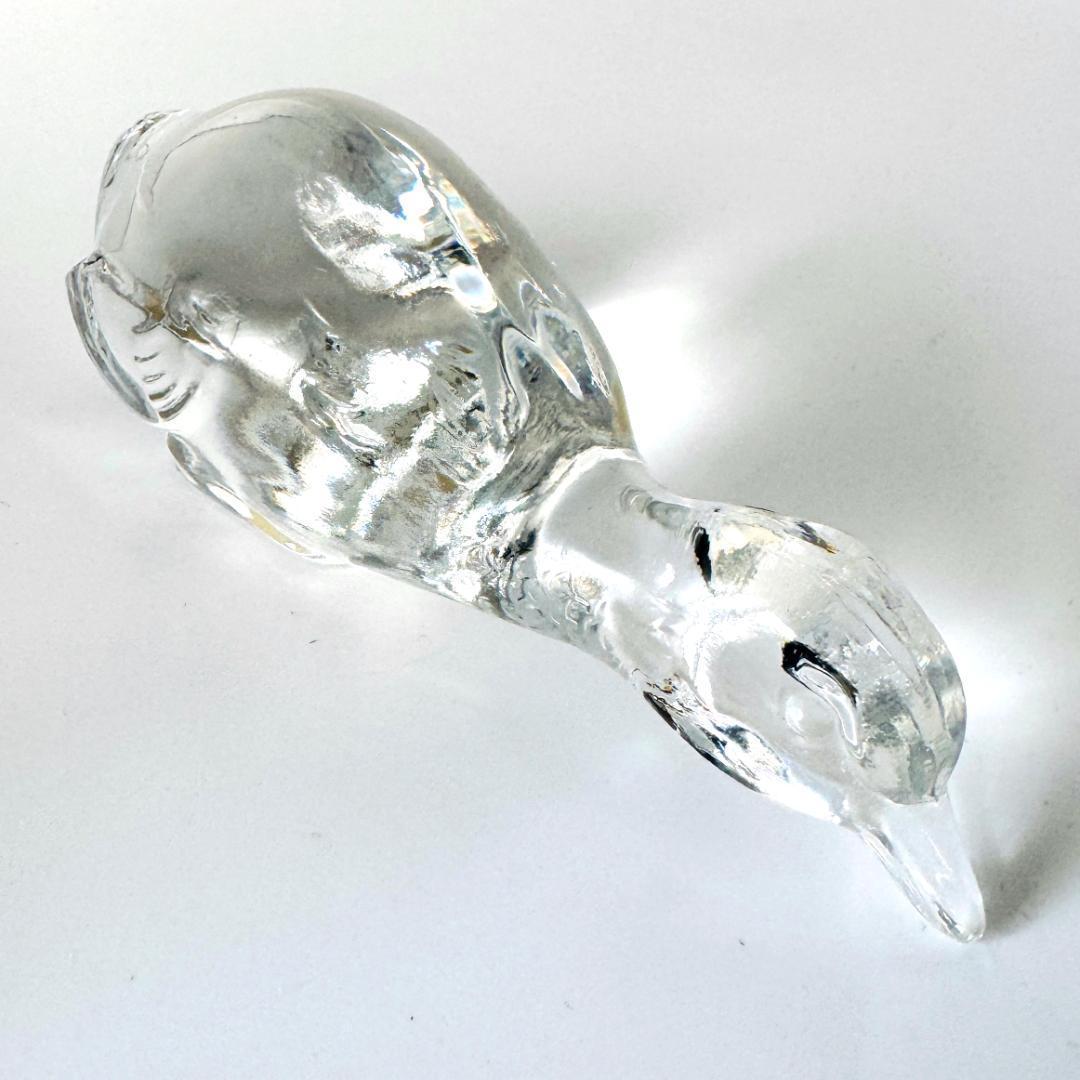 【バカラ】動物 カモ 置物 インテリア★美品★金運