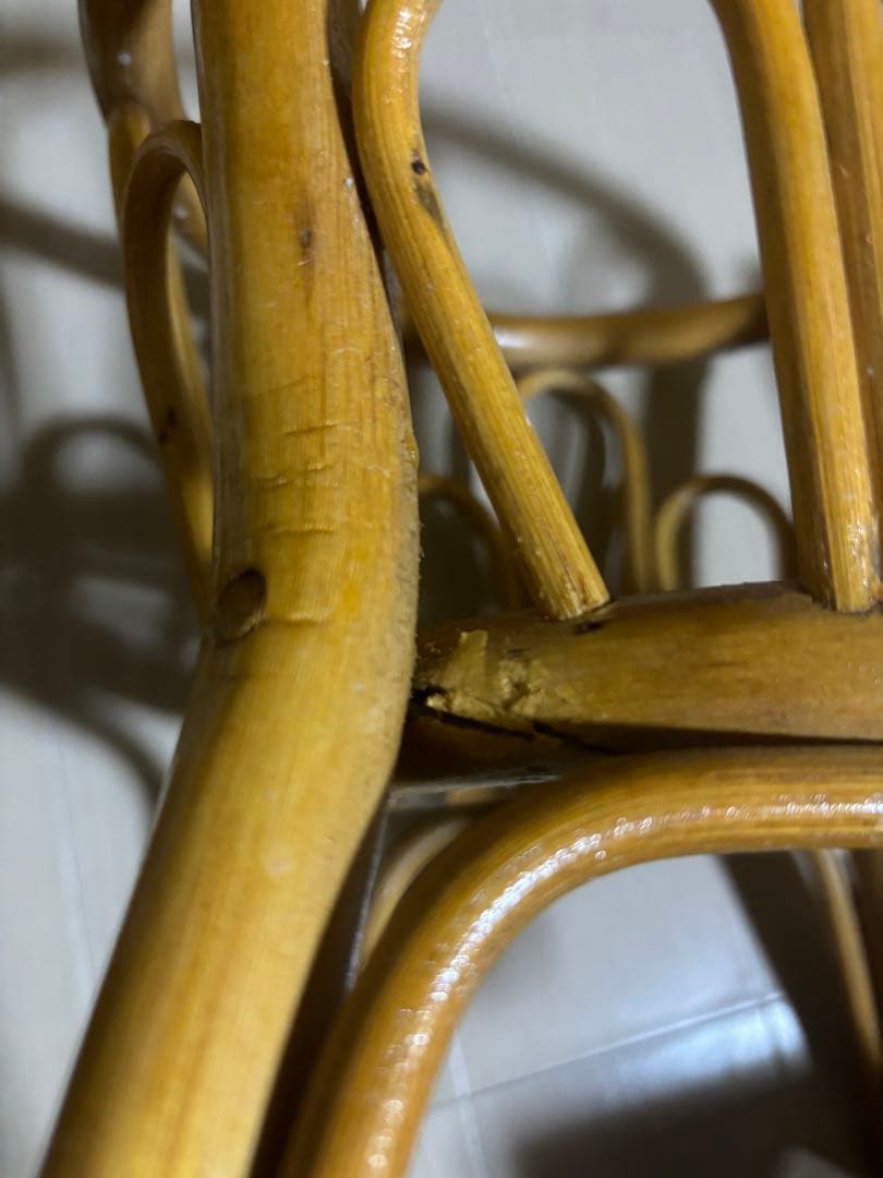 アンティーク！新品タグ付き！東谷　足付き　プランターカバー　ラタン　藤　2個