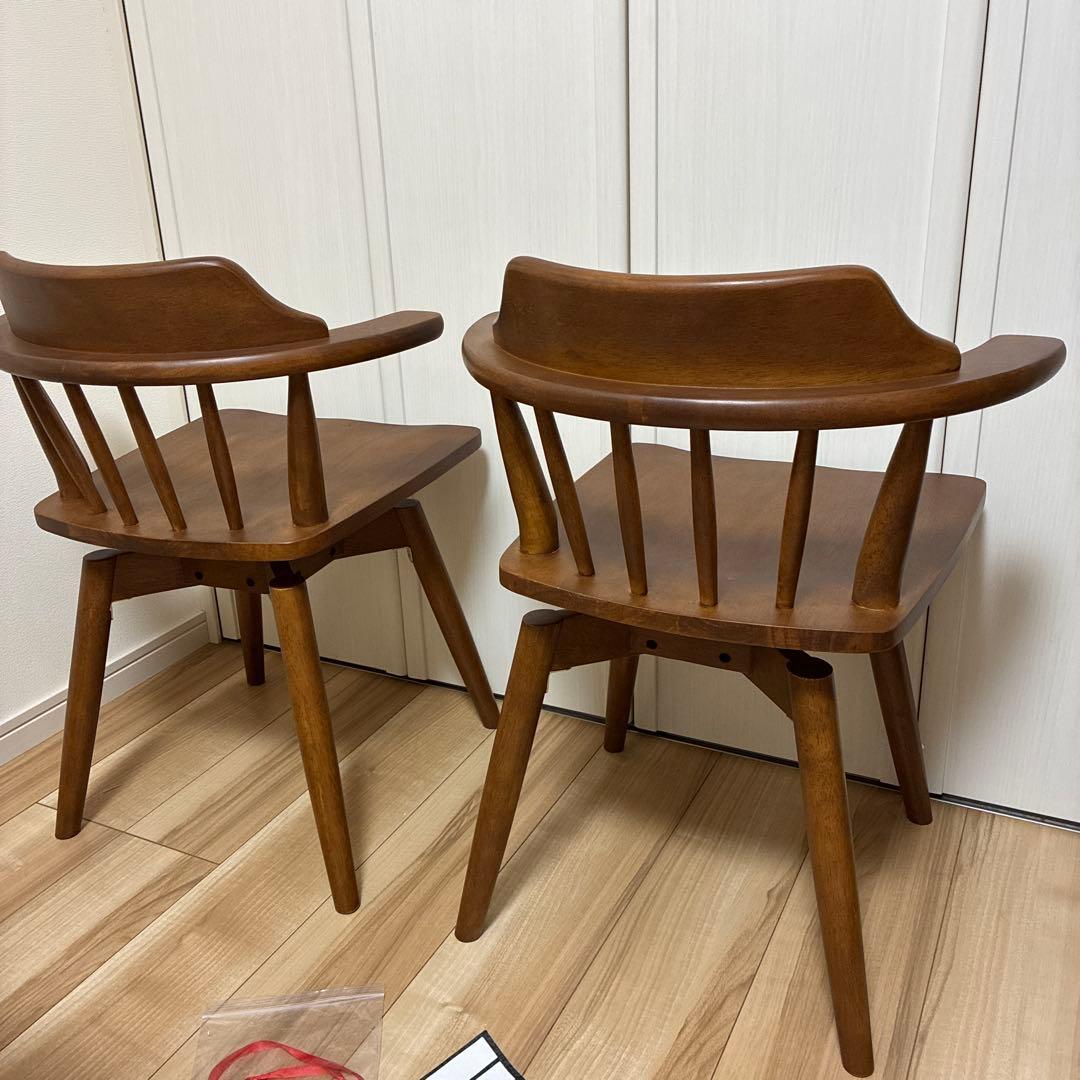 【未使用品】ダイニングチェア　2脚セット