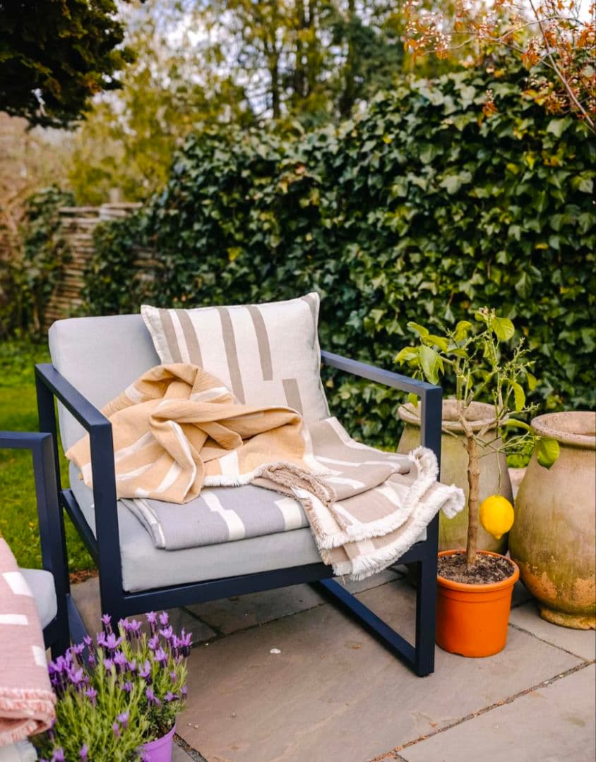 ELVANG ブランケット ソファカバー（Lyme Grass throw）