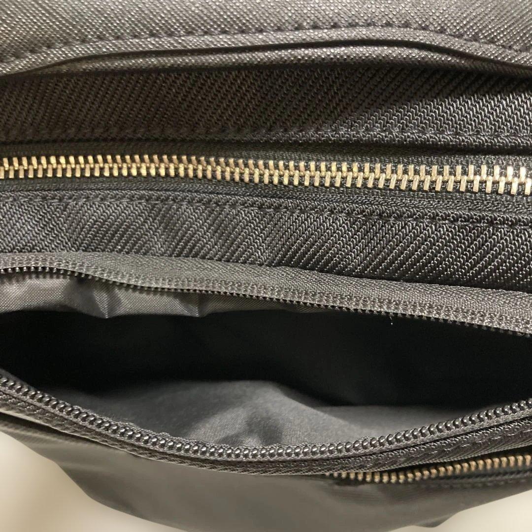 TAKEO KIKUCHI 黒 2WAY ビジネスバッグ ナイロン 合成皮革