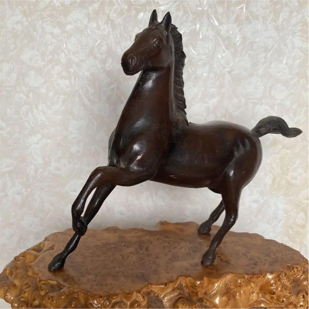 馬　跳ね馬　置物　ブロンズ？　鋳鉄？　舶来品　アンティーク　骨董品　珍品