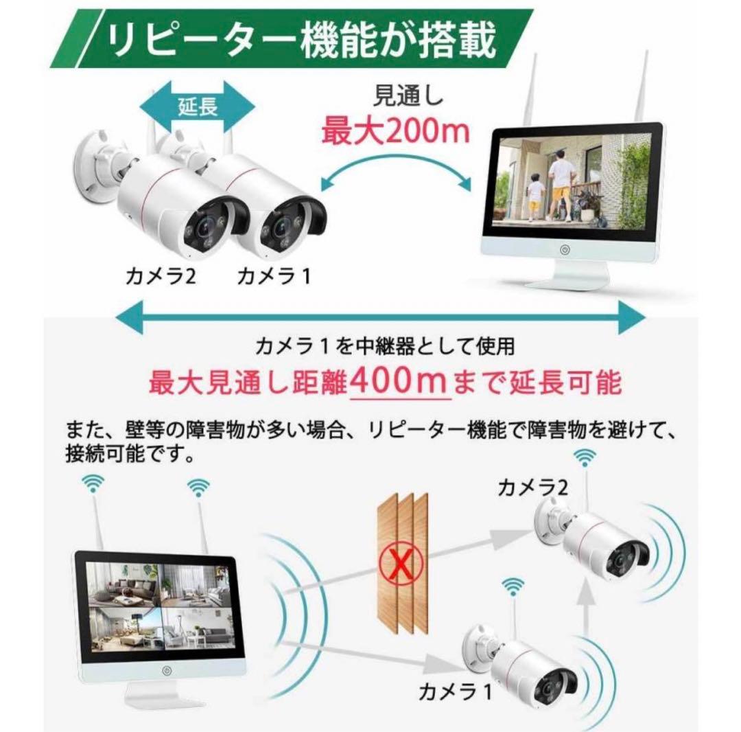 防犯カメラ4台★YESKAMO 多機能