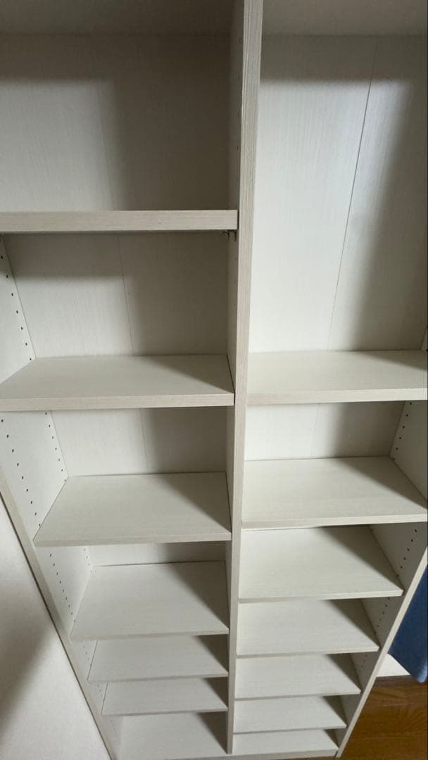 【美品】セミオーダーラック強化棚 奥行 19cm(幅80×高さ198cm WH)