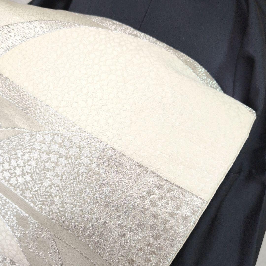 訪問着　フルセット　着物　正絹　粋　墨黒　五重塔　風景模様　かっこいい　F2