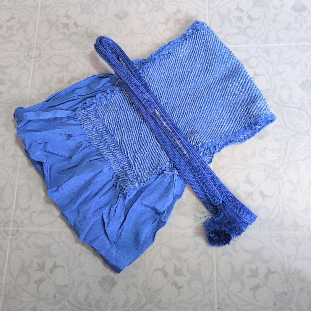 訪問着　フルセット　着物　正絹　粋　墨黒　五重塔　風景模様　かっこいい　F2