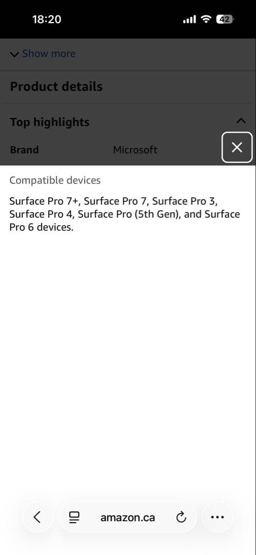 マウス・ペンセット！純正Surface pro タイプカバー　アイスブルー