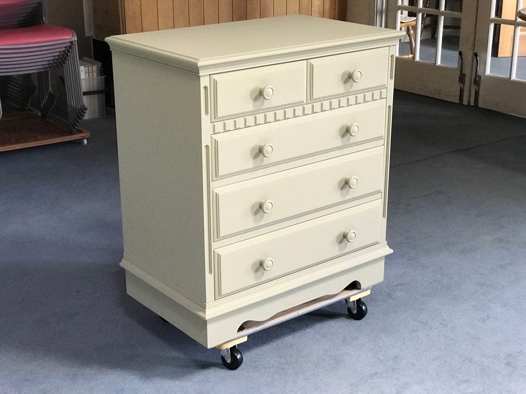 Country Chest of Drawersカントリーチェスト　オリブグレー