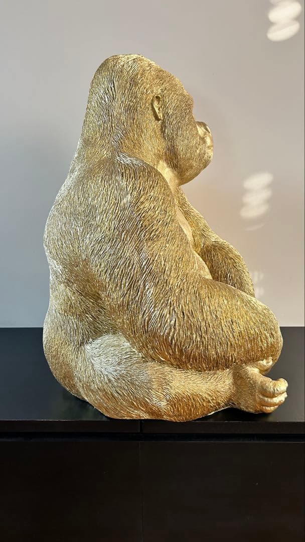KARE ゴールド ゴリラ　XL 置物 金