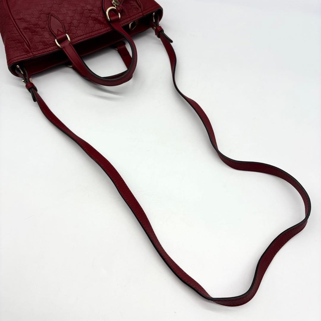 ✨極美品✨グッチ ハンドバッグ 2way GG マイクロシマ インターロッキング