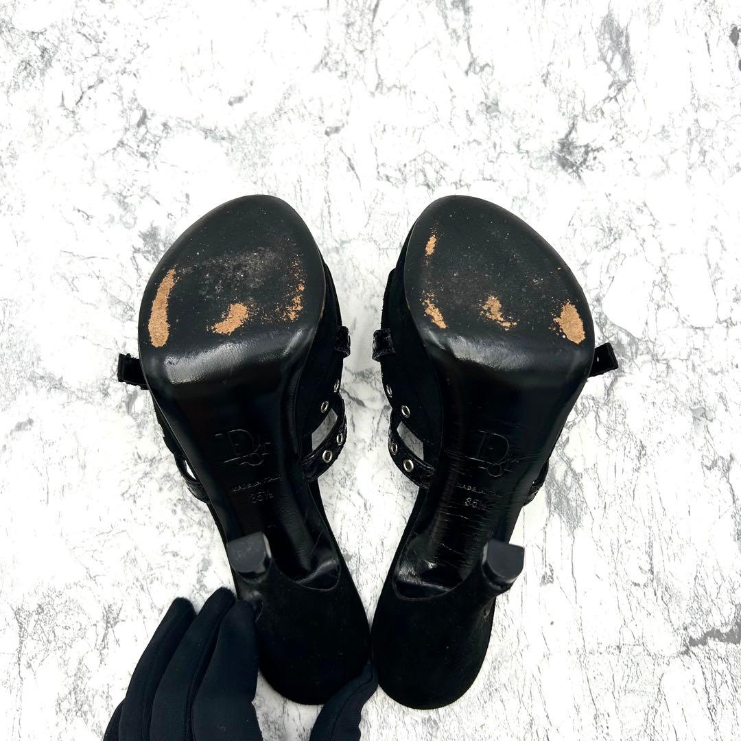 美品✨ Dior ミュール パイソン ベルト