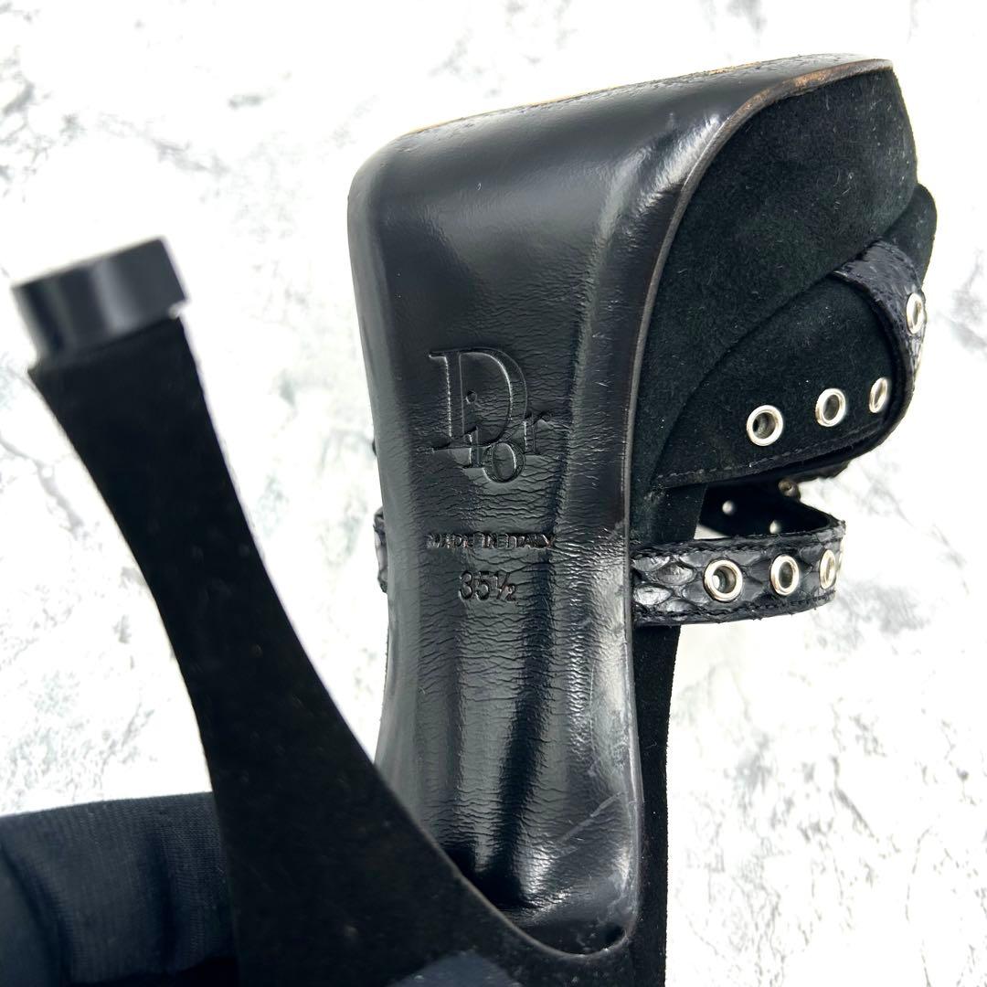 美品✨ Dior ミュール パイソン ベルト