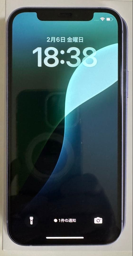 【美品】iPhone12 64GB パープル 83%