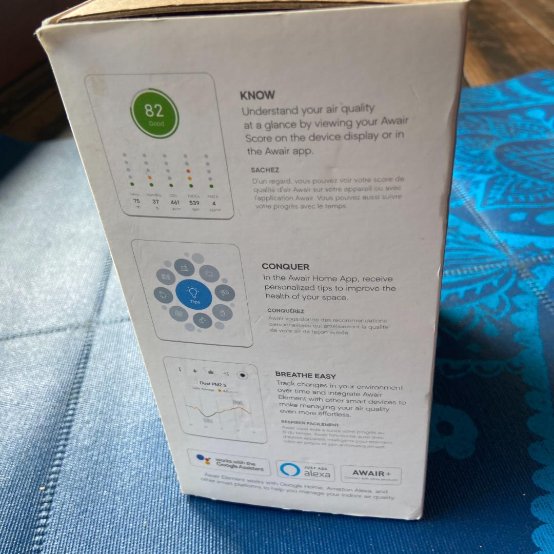 空気清浄機・イオン発生器 Awair Element Indoor Air Quality Monitor