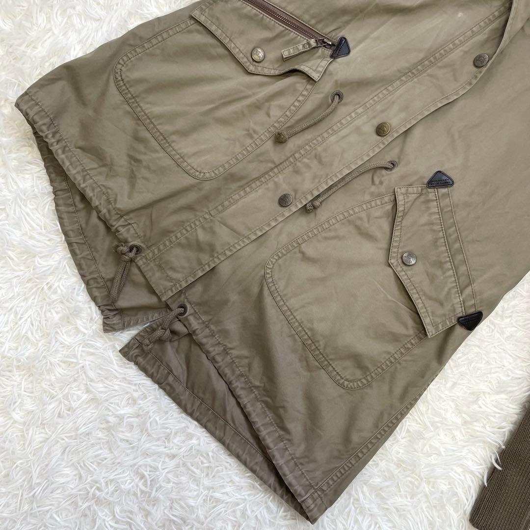 かお☆バーバリーブルーレーベル モッズコート ノバチェック ライナー付き