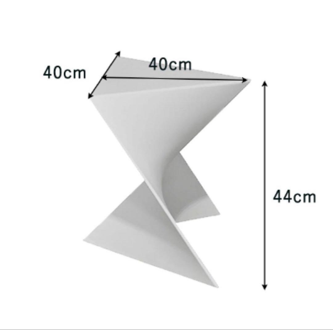 NOCE スツール ホワイト 幾何学スツール