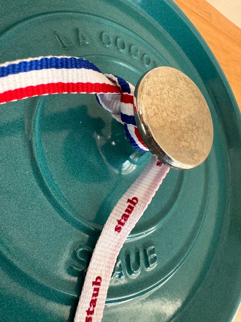 used品　【STAUB】ストウブ ココット 22cm ミント 限定カラー