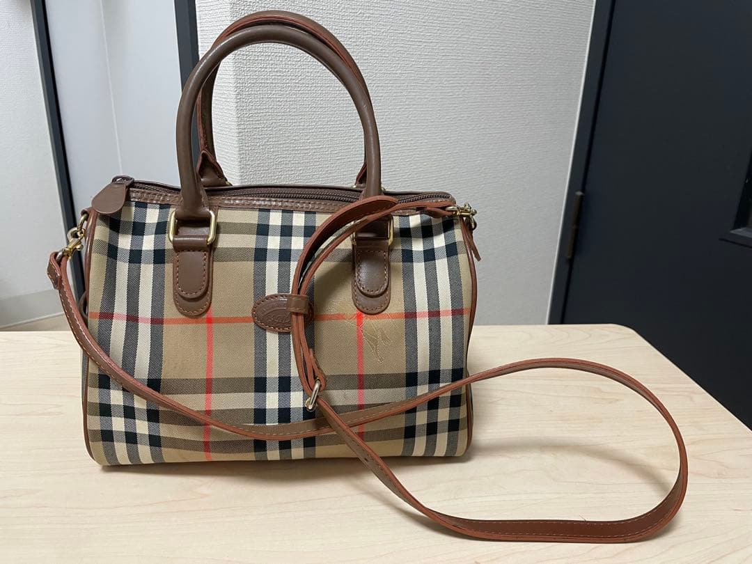 Burberry ノバチェックミニボストンバッグ