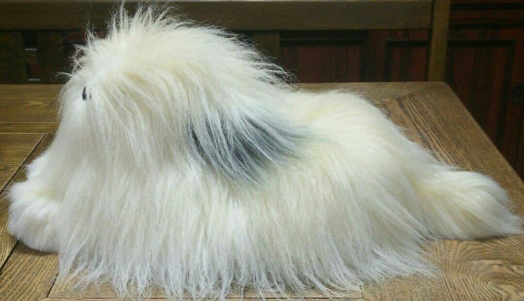 アンティーク　犬ティッシュカバー　レトロ　希少　いぬ　羊毛フェルト風　インテリア