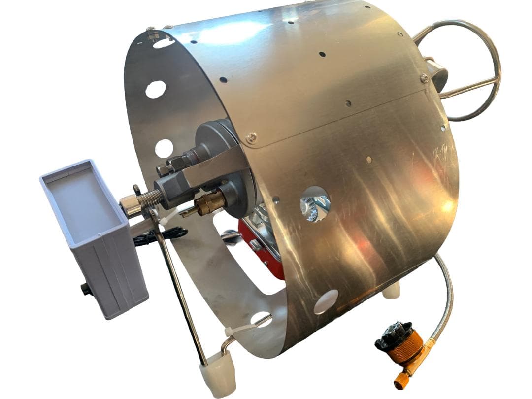 ポン菓子機 6合用のポン吉楽 手動式フルセット 安全設計 香ばしい圧縮式焼き栗機