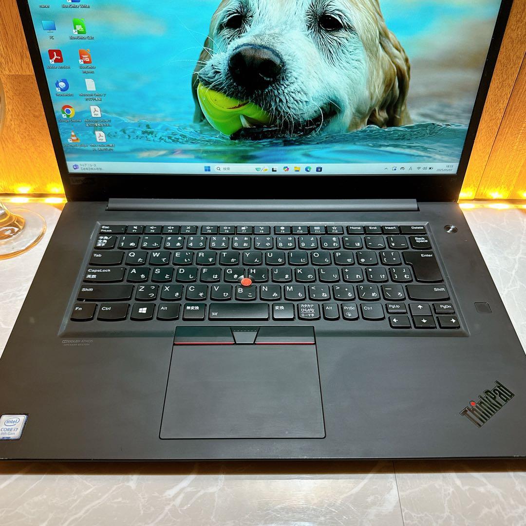 GPU搭載‼️Thinkpad P1☘️最高峰i7☘️メモリ32GB☘ノートパソコン