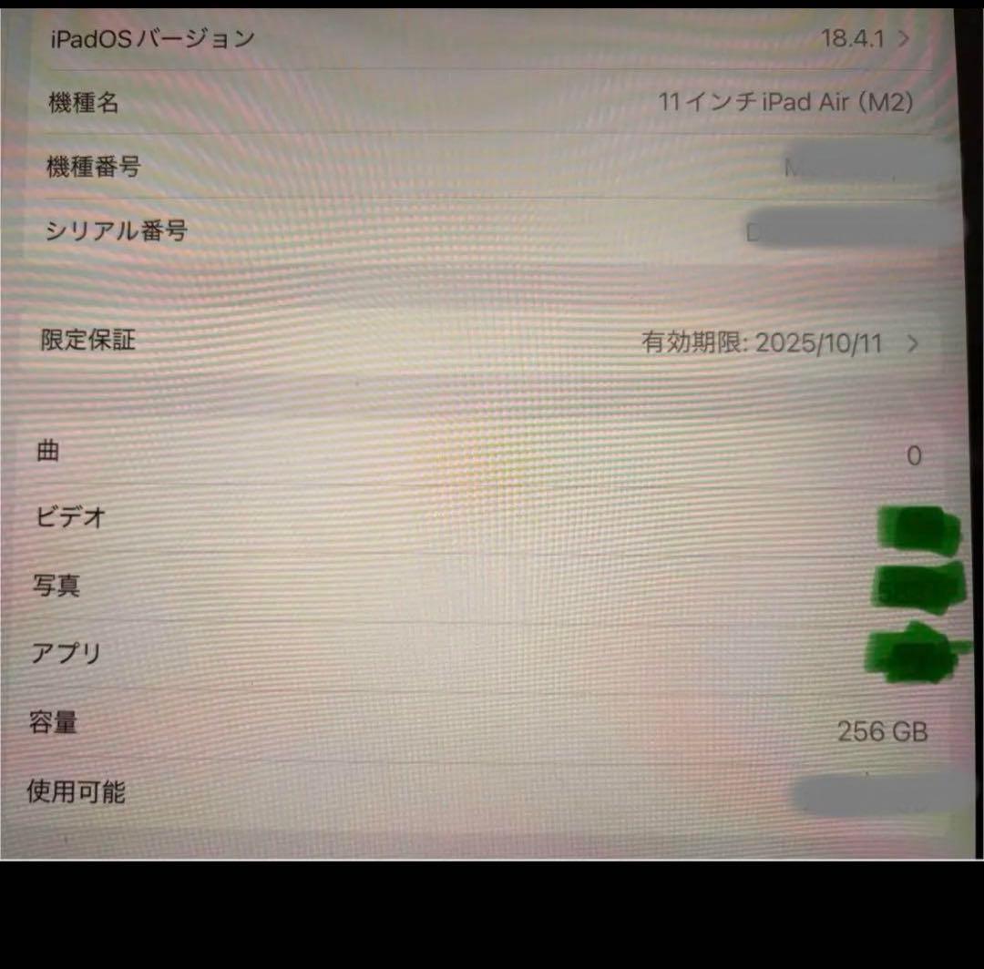 Apple iPad Air (256GB )Wi-Fi 本体/スターライト