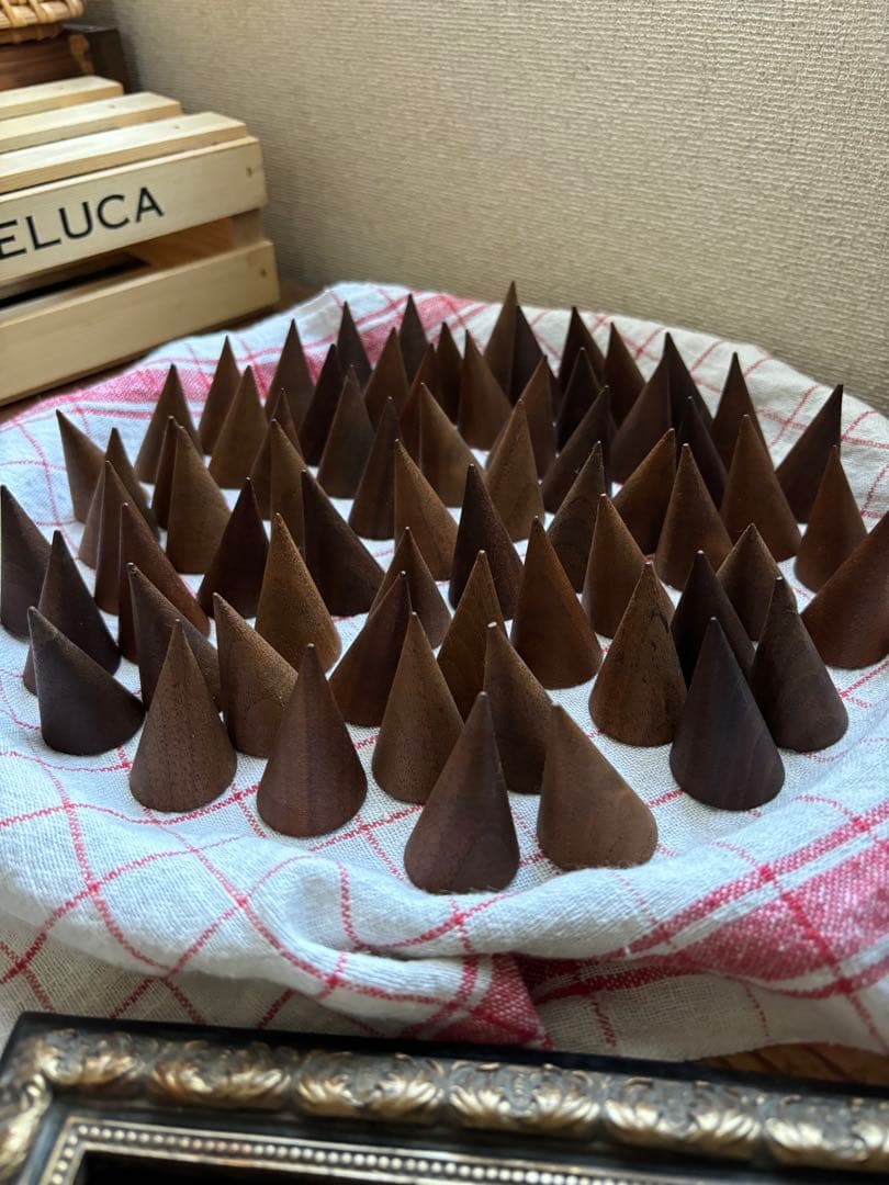 リングスタンド 木製 指輪置き アクセサリースタンド 65個セット