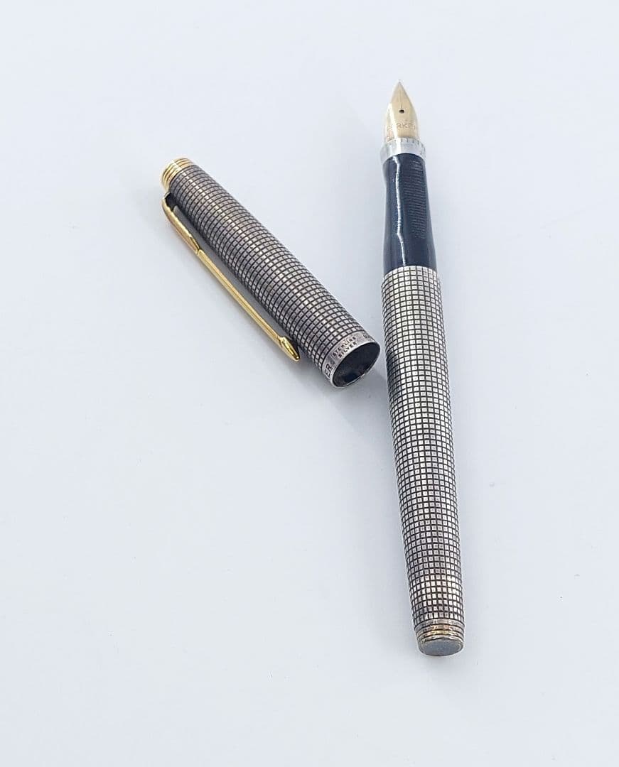 PARKER パーカー 万年筆 スターリングシルバー 14K-585 ②