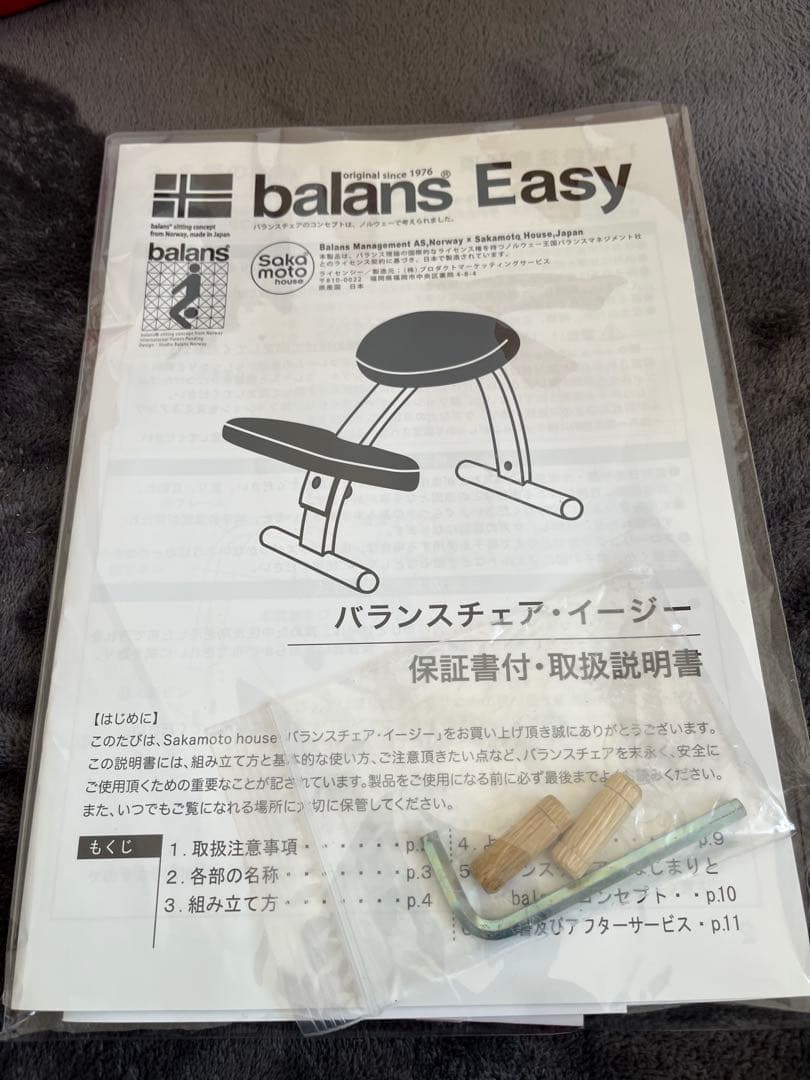 バランスラボ、サカモトハウス　バランスチェア　バランスイージー　カバー付き