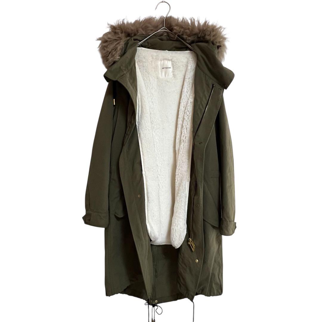 Antgauge アントゲージ モッズコート ファー ボア ライナー付き