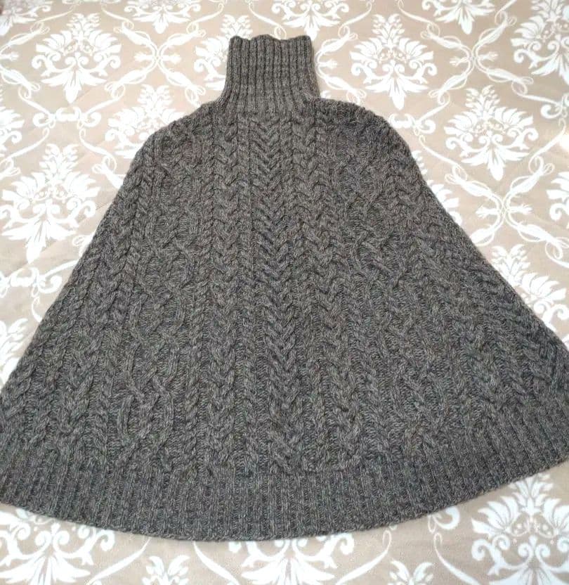 【お値下げ最終価格】美品ラルフローレンカシミア ケーブルニット ポンチョ