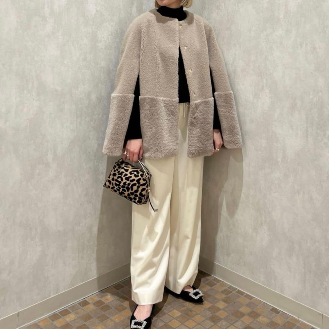 美品 ☆ UNITED ARROWS ボア マントコート