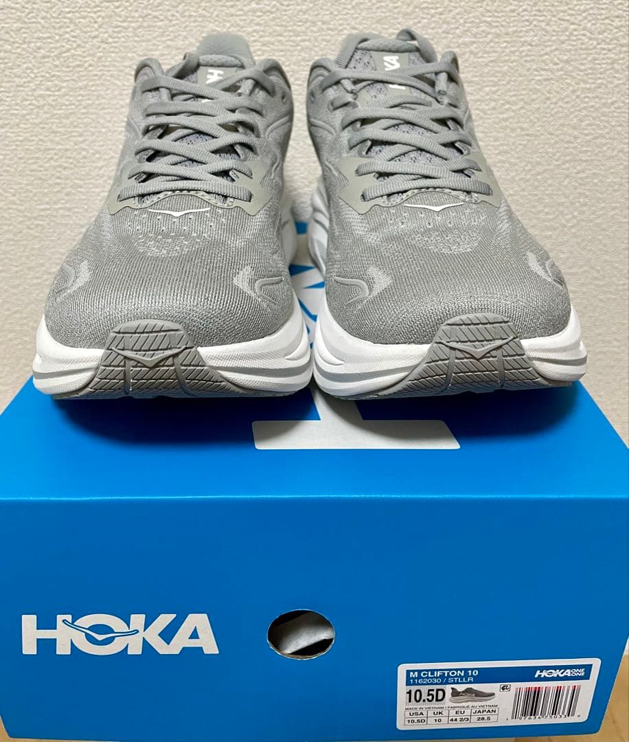 ワ*イ様 HOKA CLIFTON10 クリフトン10グレー28.5CM